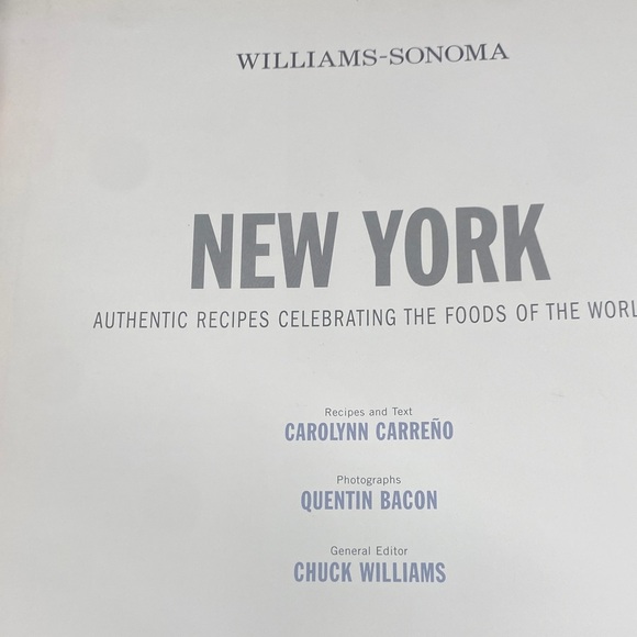 Williams Sonoma New York Cookbook with Gray and Blue Cover - Picture 15 of 17